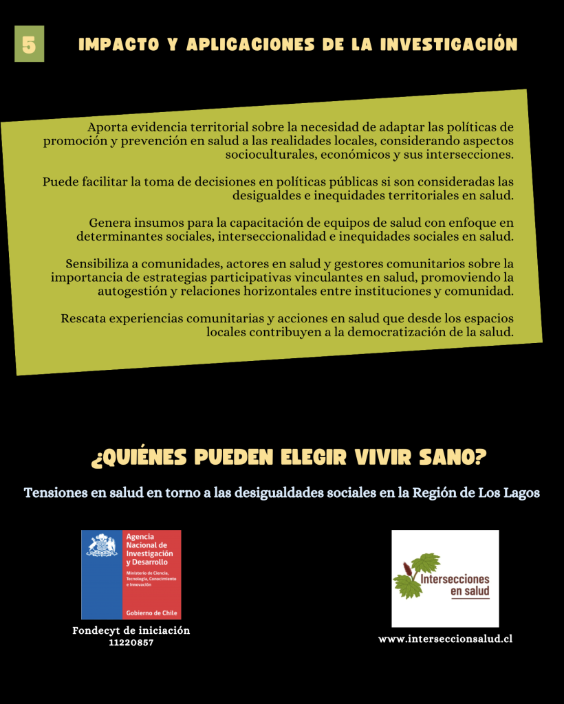 Inequidades y desigualdades en salud en la Región de Los Lagos.